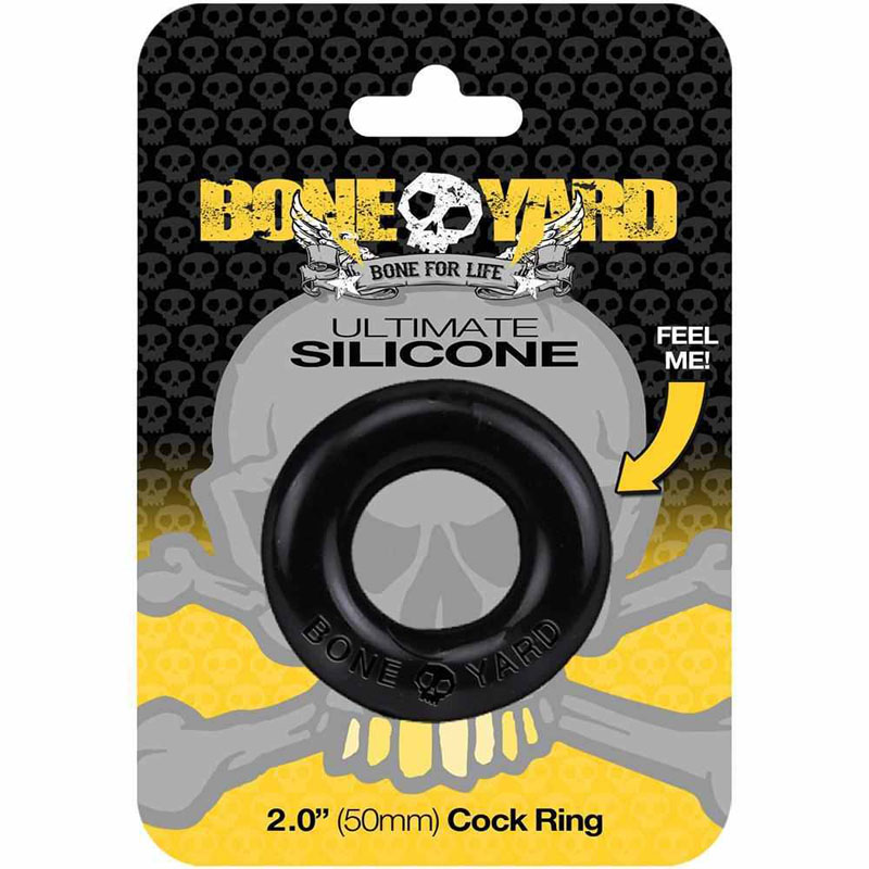 Boneyard Ultimate Silicone Cock Ring - Black